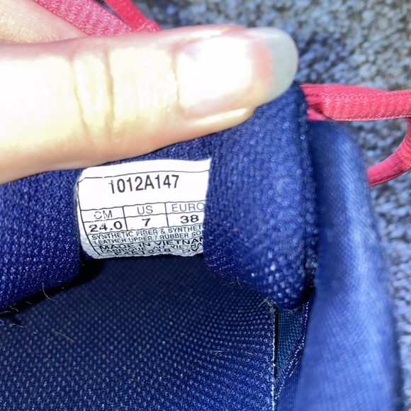 ASICS GT-2000 7 Navy and Pink Athletic Shoes - Picture 2 of 5